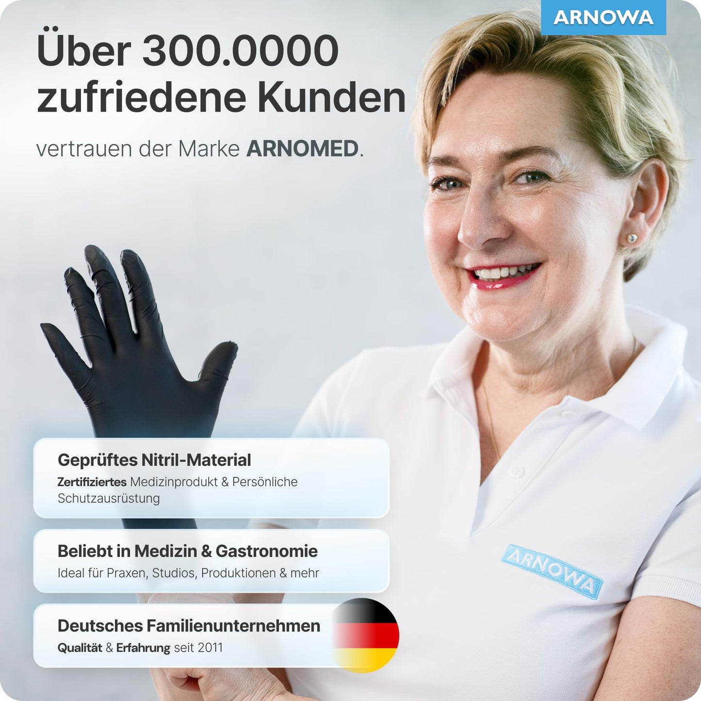 👉 Einweghandschuhe 100 Stück/Box – Schwarze Nitrilhandschuhe, puderfrei & latexfrei, in den Größen XS–XXL erhältlich