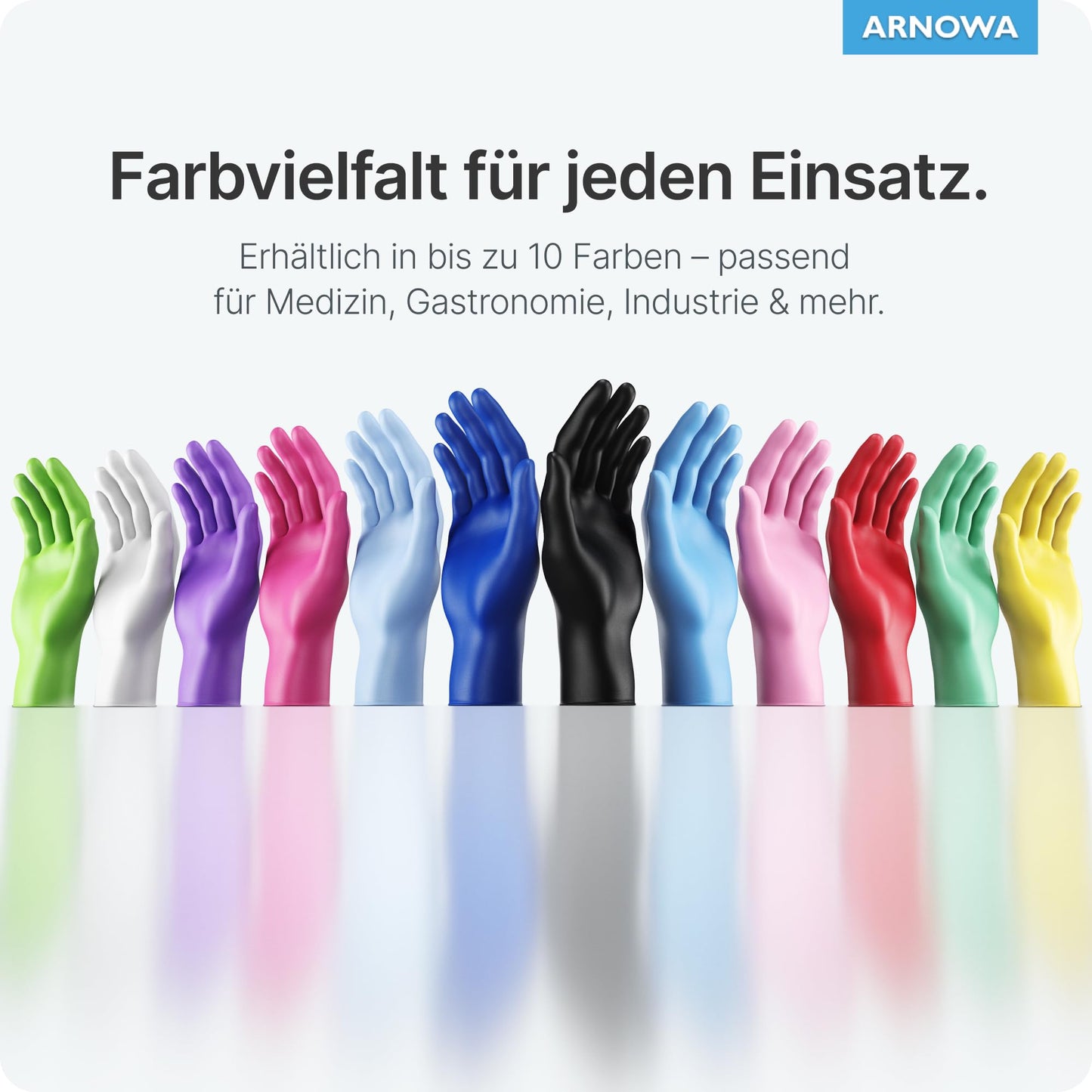 👉 Einweghandschuhe 100 Stück/Box – Schwarze Nitrilhandschuhe, puderfrei & latexfrei, in den Größen XS–XXL erhältlich